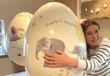 Ginger Betty joins egg-citing charity hunt in London! Ginger Betty's Tracey Colliston with her giant egg designs