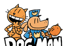 Dog Man cards, calendars and apparel come to UK market Dog Man logo