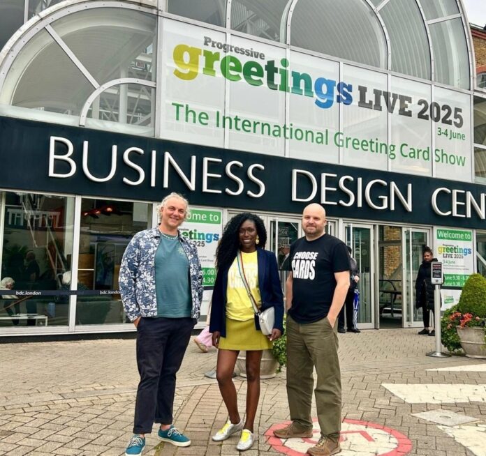 (L-r) Peter Fox, cardfactory, Adriana Lovesy, Greetings Lab, and Matt Simpson, The Letter Arty