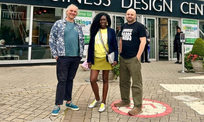 (L-r) Peter Fox, cardfactory, Adriana Lovesy, Greetings Lab, and Matt Simpson, The Letter Arty