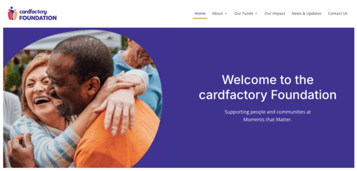 Card Factory Foundation new website
