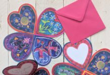 Folding heart cards inspired by Victorian love letters Driftwood Designs folding heart cards