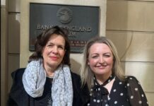 GA raises industry concerns at Genesis Initiative meeting GCA CEO Amanda Fergusson, right, and GA MD Gemma Sault, at the Bank of England